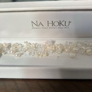 Na Hoku Hawaiian pearl & crystal layered bracelet